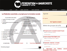 Tablet Screenshot of federation-anarchiste.org